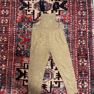 Men’s Brown Corduroy Overalls // Size 32x32